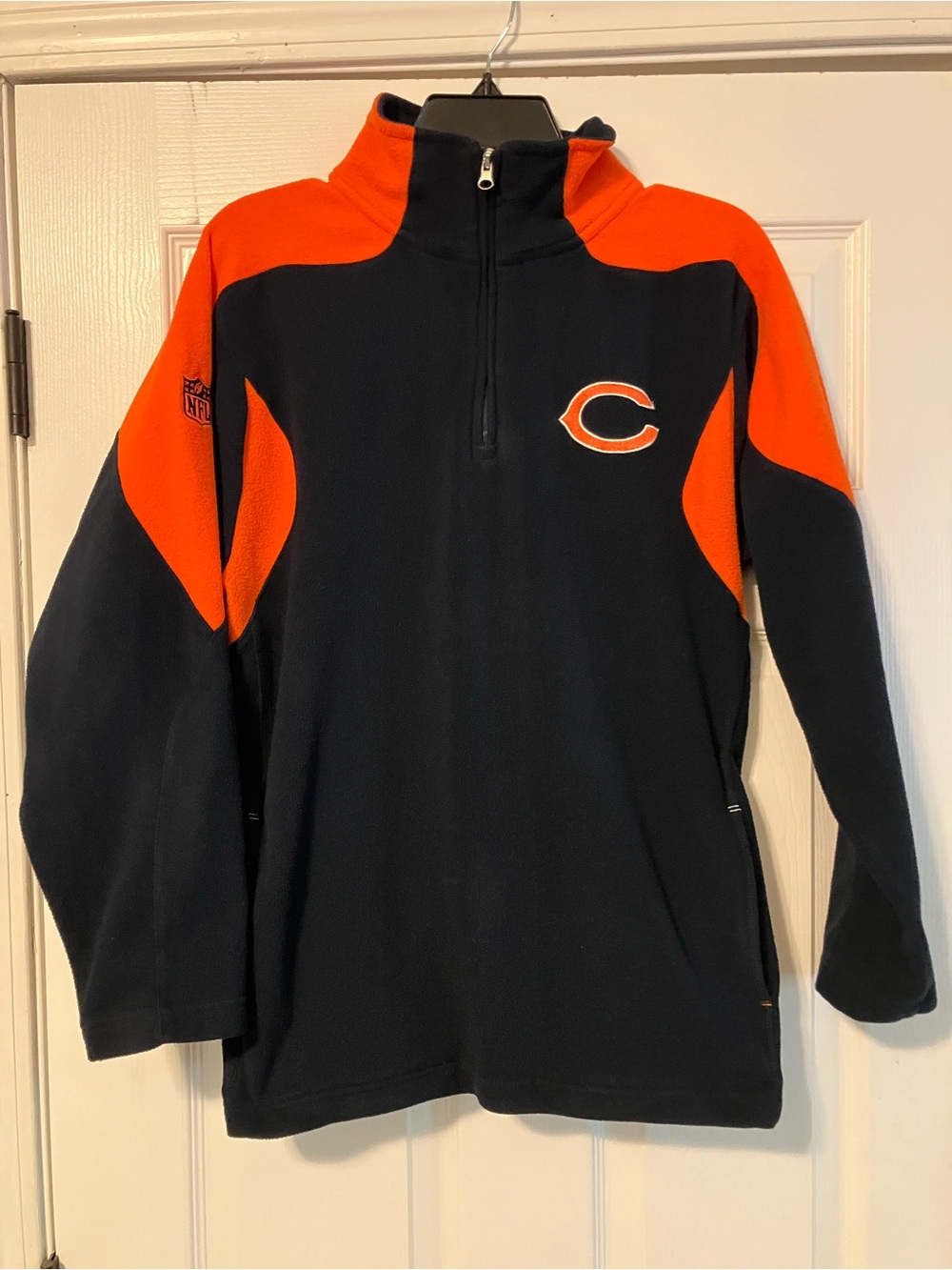 Chicago Bears NFL Apparel Youth Size Large Fleece Full Zip Up Jacket